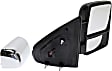 Passenger Side Towing Mirror, Power Adjust, Power Folding, Heated, With 1 Chrome and 1 Paintable Cap, In-housing Signal Light, With memory, No Puddle Light, Auto-Dimming, and Blind Spot Feature