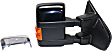 Passenger Side Towing Mirror, Power Adjust, Power Folding, Heated, With 1 Chrome and 1 Paintable Cap, In-housing Signal Light, With memory, No Puddle Light, Auto-Dimming, and Blind Spot Feature