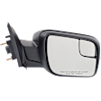 Passenger Side Mirror, Power, Manual Folding, Non-Heated, Textured Black, No Signal Light, No Memory, No Puddle Light, No Auto-Dimming, With Blind Spot Glass
