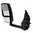 4-bolt mount, Driver Side Towing Mirror, Manual Adjust, Non-Heated, Manual Folding, Paintable, No Signal Light, No Memory, No Puddle Light, No Auto-Dimming, No Blind Spot Feature