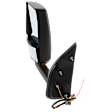 4-bolt mount, Passenger Side Towing Mirror, Power Adjust, Non-Heated, Manual Folding, Paintable, In-housing Signal Light, No Memory, No Puddle Light, No Auto-Dimming, No Blind Spot Feature
