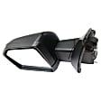 Driver Side Mirror, Power Adjust, Heated, Manual Folding, Textured Black, In-housing Signal Light, No Memory, No Puddle Light, No Auto-Dim, With Blind Spot Detection in Glass