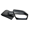 2016 Ford F-150 Lariat - Passenger Side Mirror, Power Adjust, Heated, Textured Black, Manual Folding, In-housing Signal Light, With Blind Spot Detection in Glass, No Memory, No Puddle Light, No Auto-Dimming
