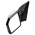 Driver Side Mirror, Power, Heated, Chrome, Power Folding, with Signal Light, BSD, Memory, Puddle Light, No Auto-Dimming