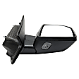 Passenger Side Mirror, Power Adjust, Heated, Power Folding, Chrome, In-housing Signal Light, With Memory, With Puddle Light, No Auto-Dimming, With Blind Spot Detection in Glass