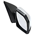 Passenger Side Mirror, Power Adjust, Heated, Power Folding, Chrome, In-housing Signal Light, With Memory, With Puddle Light, No Auto-Dimming, With Blind Spot Detection in Glass