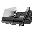 Passenger Side Mirror, Power Adjust, Heated, Power Folding, Chrome, In-housing Signal Light, With Memory, With Puddle Light, No Auto-Dimming, With Blind Spot Detection in Glass