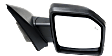 2016 Ford F-150 Lariat - Passenger Side Mirror, Power Adjust, Heated, Textured Black, Manual Folding, In-housing Signal Light, With Blind Spot Detection in Glass, No Memory, With Puddle Light, No Auto-Dimming, Extended Cab Pickup