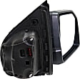 2016 Ford F-150 Lariat - Passenger Side Mirror, Power Adjust, Heated, Textured Black, Manual Folding, In-housing Signal Light, With Blind Spot Detection in Glass, No Memory, With Puddle Light, No Auto-Dimming, Extended Cab Pickup