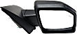 2016 Ford F-150 Lariat - Passenger Side Mirror, Power Adjust, Heated, Textured Black, Manual Folding, In-housing Signal Light, With Blind Spot Detection in Glass, No Memory, With Puddle Light, No Auto-Dimming, Extended Cab Pickup