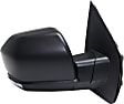 2016 Ford F-150 Lariat - Passenger Side Mirror, Power Adjust, Heated, Textured Black, Manual Folding, In-housing Signal Light, With Blind Spot Detection in Glass, No Memory, With Puddle Light, No Auto-Dimming, Extended Cab Pickup