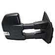 2017 Ford F-150 - Passenger Side Towing Mirror, Power Adjust, Heated, Textured Black, Power Folding, In-housing Signal Light, With Blind Spot Detection in Glass, With Memory, With Puddle Light, No Auto-Dimming