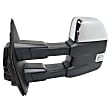 2017 Ford F-150 - Driver Side Towing Mirror, Power Adjust, Heated, Chrome, Power Folding, In-housing Signal Light, With Blind Spot Detection in Glass, With Memory, With Puddle Light, No Auto-Dimming, Extended Cab Pickup