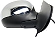 Crew Cab Pickup Passenger Side Mirror, Power Adjust, Non-Heated, Manual Folding, Chrome, In-housing Signal Light, No Memory, No Puddle Light, No Auto-Dim, No Blind Spot Feature