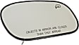 Passenger Side Mirror Glass, Heated, No Blind Spot Feature