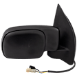 Passenger Side Mirror, Non-Towing, Power Adjust, Manual Folding, Heated, Textured Black, No Signal Light, No Memory, No Puddle Light, No Auto-Dimming, No Blind Spot Feature