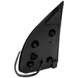 Passenger Side Mirror, Non-Towing, Power Adjust, Manual Folding, Heated, Textured Black, No Signal Light, No Memory, No Puddle Light, No Auto-Dimming, No Blind Spot Feature