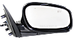 Passenger Side Mirror, Power Adjust, Manual Folding, Heated, Paintable, No Signal Light, With memory, No Puddle Light, No Auto-Dimming, No Blind Spot Feature