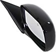 Passenger Side Mirror, Power Adjust, Manual Folding, Heated, Paintable, No Signal Light, With memory, No Puddle Light, No Auto-Dimming, No Blind Spot Feature
