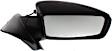 Passenger Side Mirror, Power, Manual Folding, Non-Heated, Paintable, No Signal Light and Memory, With Puddle Light, No Auto-Dim and Blind Spot, For Models Without Convenience Package
