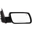 Passenger Side Mirror, Power Adjust, Manual Folding, Heated, Paintable, No Signal Light, No Memory, No Puddle Light, No Auto-Dimming, No Blind Spot Feature
