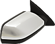 Passenger Side Mirror, Power Adjust, Manual Folding, Heated, Chrome, No Signal Light, With memory, With Puddle Light, No Auto-Dimming, No Blind Spot Feature