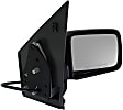 Passenger Side Mirror, Power Adjust, Heated, Manual Folding, Textured Black, No Signal Light, No Memory, No Puddle Light, No Auto-Dim, No Blind Spot Feature