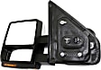 2012 Ford F-150 - Driver Side Towing Mirror, Power Adjust, Heated, Chrome, Manual Folding, In-housing Signal Light, With Blind Spot Glass, With Memory, With Puddle Light, No Auto-Dim