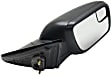 2017 Ford Explorer Sport - Passenger Side Mirror, Power Adjust, Non-Heated, Textured Black, Manual Folding, No Signal Light, With Blind Spot Glass, No Memory, No Puddle Light, No Auto-Dimming