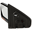 Driver Side Mirror, Power Adjust, Heated, Manual Folding, Chrome, In-housing Signal Light, With Memory, No Puddle Light, No Auto-Dim, No Blind Spot Feature