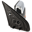 Driver Side Mirror, Power Adjust, Heated, Manual Folding, Chrome, In-housing Signal Light, With Memory, No Puddle Light, No Auto-Dim, No Blind Spot Feature