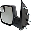 2012 Ford E-150 - Driver Side Mirror, Power, Non-Heated, Textured Black, Manual Folding, No Signal Light, No Blind Spot Feature, No Memory, No Puddle Light, No Auto-Dimming