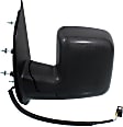 2012 Ford E-150 - Driver Side Mirror, Power, Non-Heated, Textured Black, Manual Folding, No Signal Light, No Blind Spot Feature, No Memory, No Puddle Light, No Auto-Dimming
