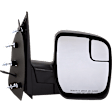 2010 Ford E-150 - Passenger Side Mirror, Power, Non-Heated, Textured Black, Manual Folding, No Signal Light, No Blind Spot Feature, No Memory, No Puddle Light, No Auto-Dimming