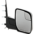 4-bolt mount, Passenger Side Mirror, Manual Adjust, Non-Heated, Manual Folding, Textured Black, No Signal Light, No Memory, No Puddle Light, No Auto-Dimming, No Blind Spot Feature
