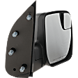 4-bolt mount, Passenger Side Mirror, Manual Adjust, Non-Heated, Manual Folding, Textured Black, No Signal Light, No Memory, No Puddle Light, No Auto-Dimming, No Blind Spot Feature
