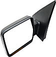 Driver Side Mirror, Power Adjust, Heated, Manual Folding, Textured Black, In-housing Signal Light, No Memory, No Puddle Light, No Auto-Dim, No Blind Spot Feature