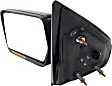 Driver Side Mirror, Power Adjust, Heated, Manual Folding, Textured Black, In-housing Signal Light, No Memory, No Puddle Light, No Auto-Dim, No Blind Spot Feature