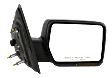 Passenger Side Mirror, Power Adjust, Heated, Manual Folding, Textured Black, In-housing Signal Light, No Memory, No Puddle Light, No Auto-Dim, No Blind Spot Feature