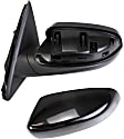 Driver Side Mirror, Power Adjust, Heated, Manual Folding, Paintable, No Signal Light, No Memory, With Puddle Light, No Auto-Dim, No Blind Spot Feature