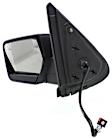 Driver Side Mirror, Non-Towing, Power Adjust, Manual Folding, Heated, Textured Black, No Signal Light, No Memory, With Puddle Light, No Auto-Dimming, No Blind Spot Feature