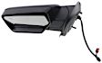 Driver Side Mirror, Non-Towing, Power Adjust, Manual Folding, Heated, Textured Black, No Signal Light, No Memory, With Puddle Light, No Auto-Dimming, No Blind Spot Feature
