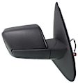 Passenger Side Mirror, Non-Towing, Power Adjust, Manual Folding, Heated, Textured Black, No Signal Light, No Memory, With Puddle Light, No Auto-Dimming, No Blind Spot Feature