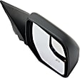 Passenger Side Mirror, Power Adjust, Heated, Paintable, Manual Folding, No Signal Light, with Blind Spot Glass, No Memory, No Puddle Light, No Auto-Dimming