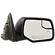 2011 Ford Escape - Passenger Side Mirror, Power Adjust, Heated, Textured Black, Manual Folding, No Signal Light, With Blind Spot Glass, No Memory, No Puddle Light, No Auto-Dimming