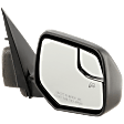 2011 Ford Escape - Passenger Side Mirror, Power Adjust, Heated, Textured Black, Manual Folding, No Signal Light, With Blind Spot Glass, No Memory, No Puddle Light, No Auto-Dimming