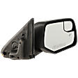 2011 Ford Escape - Passenger Side Mirror, Power Adjust, Heated, Textured Black, Manual Folding, No Signal Light, With Blind Spot Glass, No Memory, No Puddle Light, No Auto-Dimming