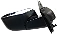 2011 Ford Escape XLT - Driver Side Mirror, Power Adjust, Non-Heated, Textured Black, Manual Folding, No Signal Light, With Blind Spot Glass, No Memory, No Puddle Light, No Auto-Dimming