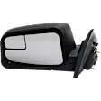 2011 Ford Edge SEL - Driver Side Mirror, Production Date To February 8 2011, Power Adjust, Non-Heated, Textured Black, Manual Folding, No Signal Light, With Blind Spot Glass, No Memory, No Puddle Light, No Auto-Dimming
