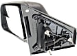 2011 Ford Edge SEL - Driver Side Mirror, Production Date To February 8 2011, Power Adjust, Non-Heated, Textured Black, Manual Folding, No Signal Light, With Blind Spot Glass, No Memory, No Puddle Light, No Auto-Dimming